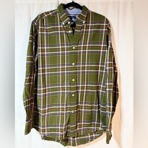 Tommy Hilfiger Olive Plaid Button Down Shirt